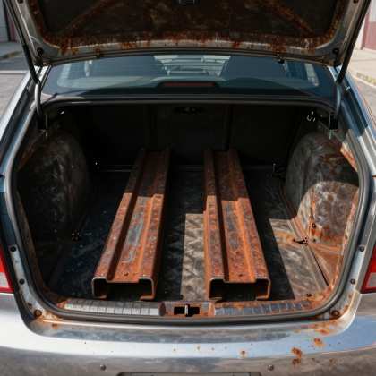 Безопасный вывоз крупногабаритного лома: правила погрузки, страховки, транспортировки